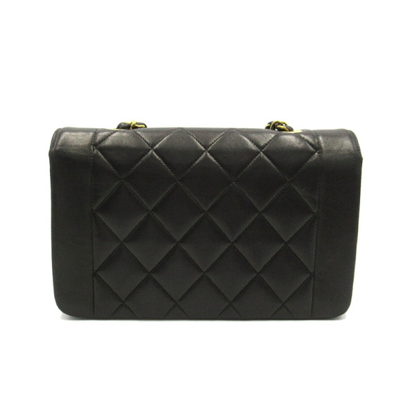 Chanel Diana Chain Lambskin Matelasse Black - Picture 1 of 10